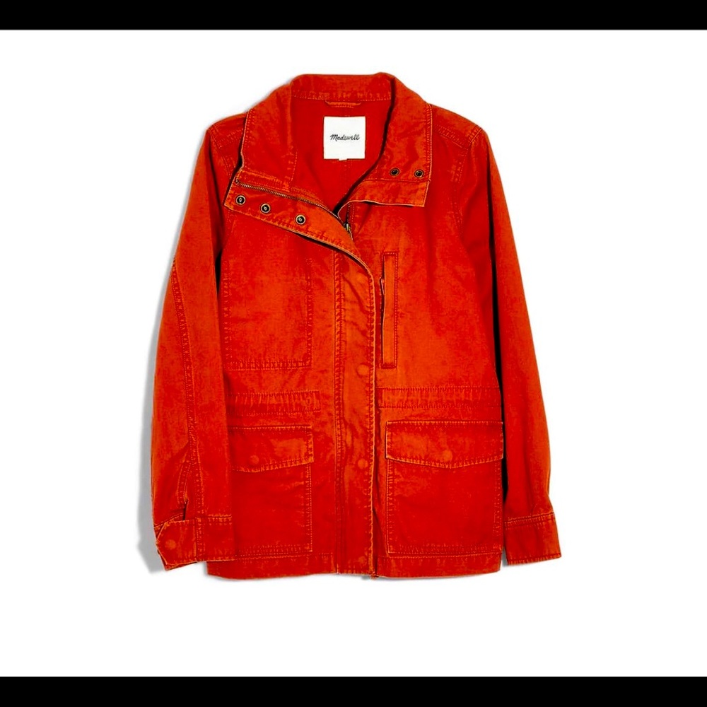 Madewell Women’s Surplus Jacket (Orange)